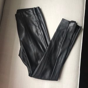 Faux leather leggings